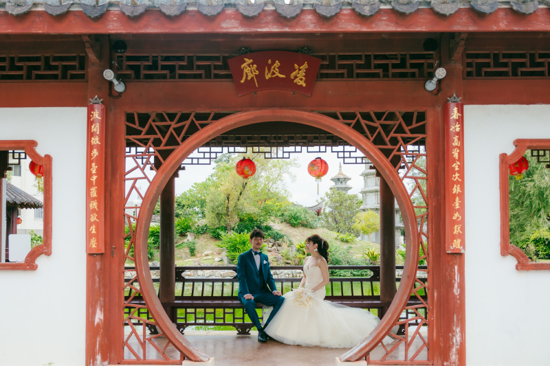 中華庭園で素敵な撮影♡