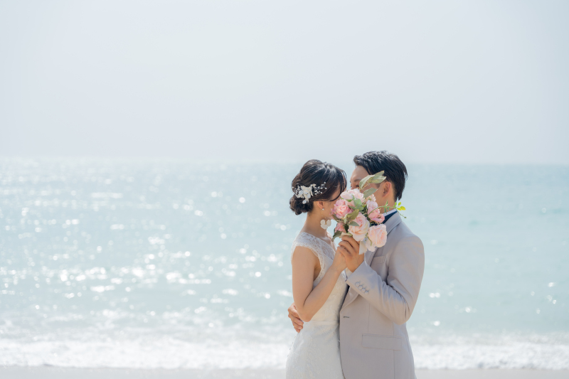 南国らしいウェディングフォト♡