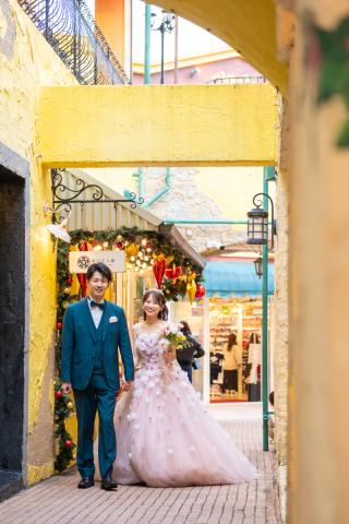 ドレス2着で楽しむ♡ビーチ&1ロケ(アメリカンビレッジ)+スタジオ特典付きプラン