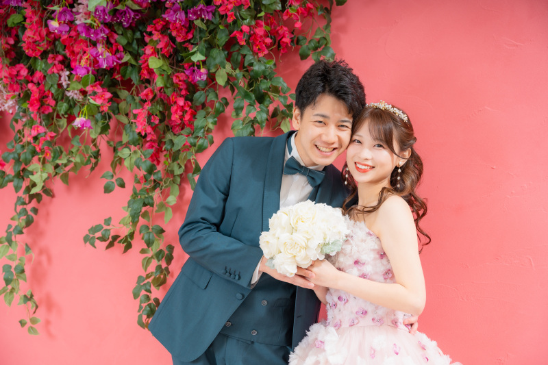 ドレス2着で楽しむ♡ビーチ＆１ロケ（アメリカンビレッジ）＋スタジオ特典付きプラン