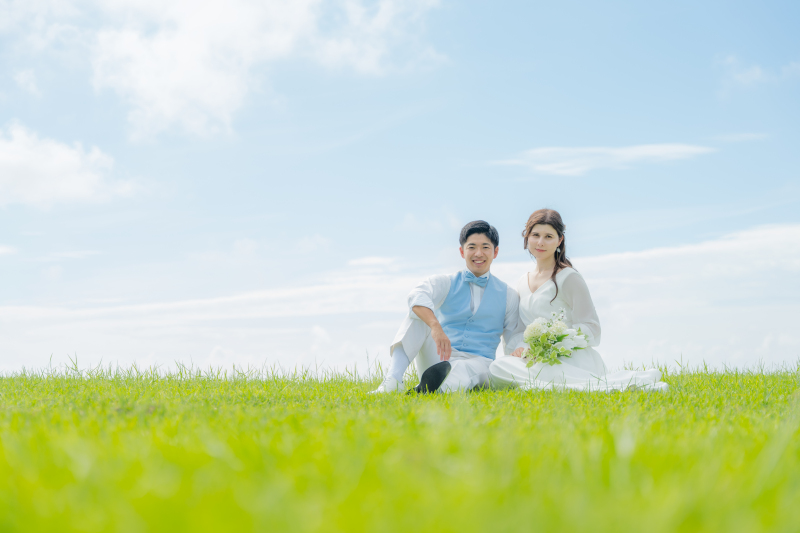 おふたりらしいビーチフォト♡