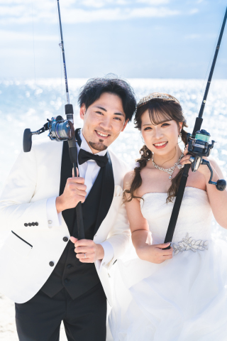 釣り好きなおふたりらしさ溢れる沖縄フォトウェディング・先輩花嫁さんの事例紹介♩