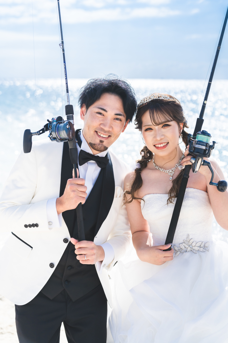 釣り好きなおふたりらしさ溢れる沖縄フォトウェディング・先輩花嫁さんの事例紹介♩