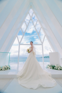 海と空に包まれる純白チャペルで叶う感動的なウェディングフォト♥♡♥♡