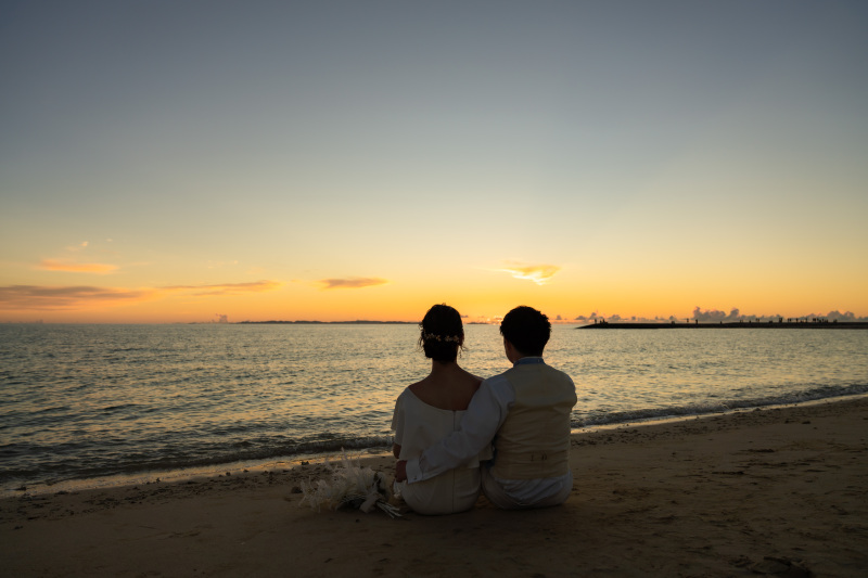 ビーチグリーン夕景を巡る沖縄1day撮影で過ごす特別な一日の思い出を写真に残す日