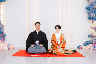 色打掛とイエロードレスで彩る沖縄の1日♡和装からビーチまで楽しむウェディング