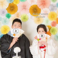 夫・妻の扇子