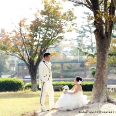 公園で自然な撮影