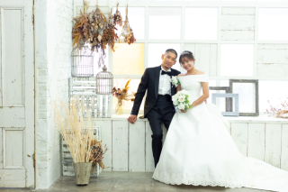 スタジオで洋装も和装も撮影！