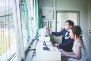 野球場でのロケーション撮影