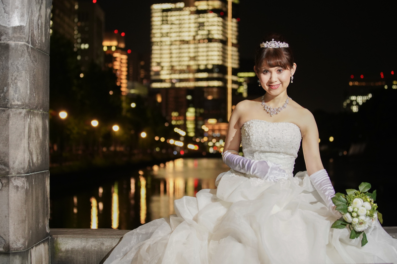 洋装新婦様ヘアメイク