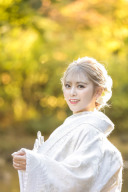 白無垢に似合う洋髪スタイル