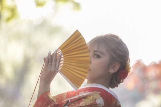 色打掛に似合う洋髪スタイル