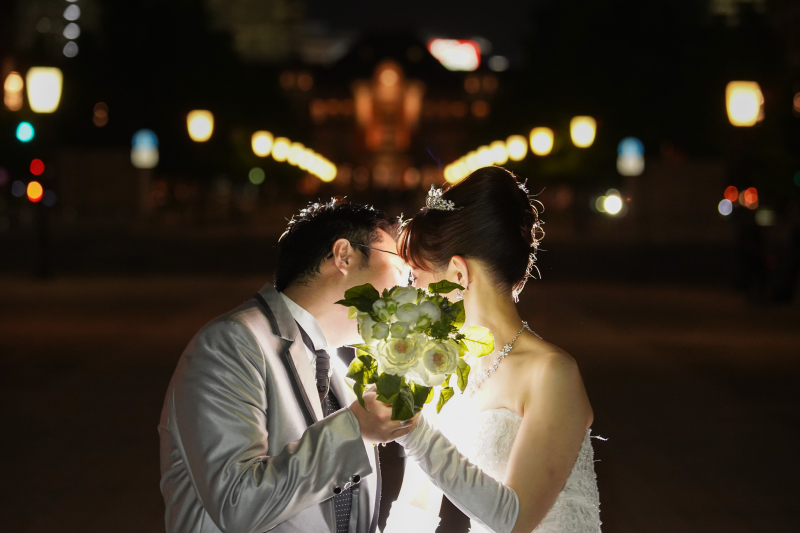 洋装新婦様ヘアメイク