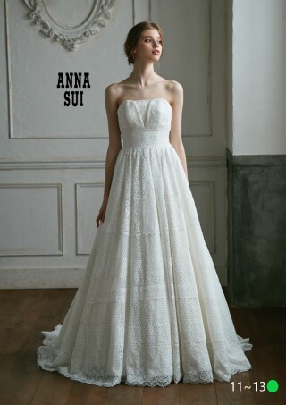ANNA SUI コットンレースウエディングドレスの紹介