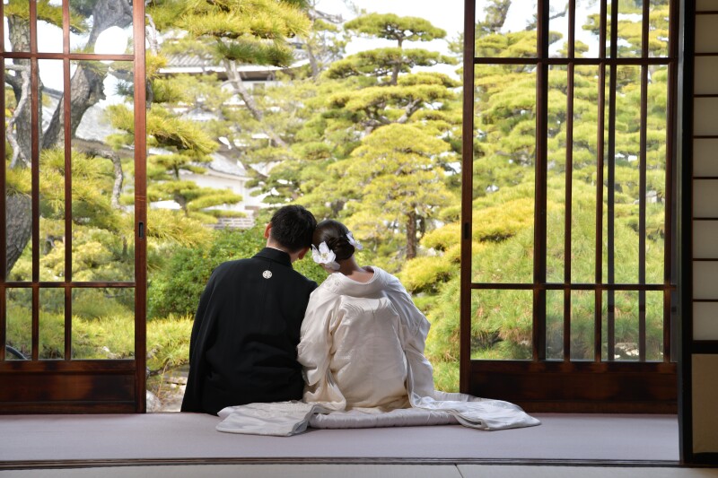 玉藻公園のお茶室で