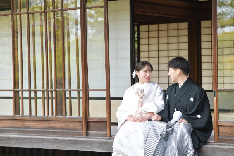 玉藻公園のお茶室で