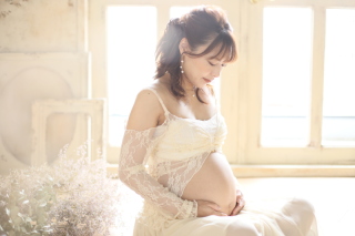 <マタニティーフォト&ウェディングフォト>この時期ならではの素敵なお写真です