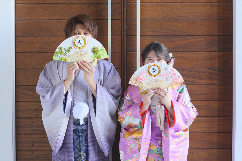 とてもチャーミングなおふたりのフォトウェデイング