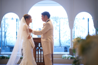 チャペルフォトが叶うスタジオ♡