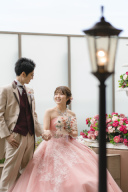 カラードレスでおしゃれに撮影できます♫