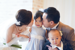 お子さんとファミリーフォト♡