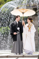 噴水でのキラキラショット♡昭和記念公園ロケーションプラン