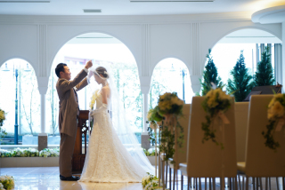 チャペルフォトが叶うスタジオ♡