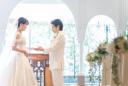 チャペルでは挙式さながらの撮影も！♪