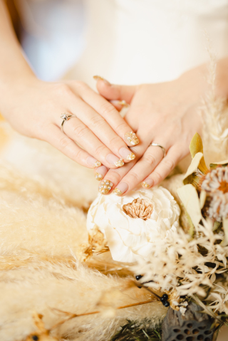 せっかくなら指輪とネイルの撮影も♡