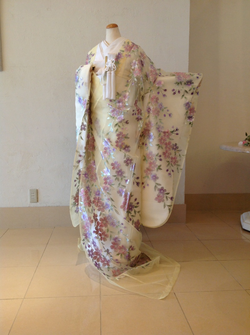 透け感が可愛い♡オーガン和装