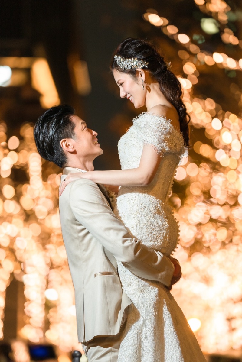 スタジオにあるテラスでイルミネーションフォト♡