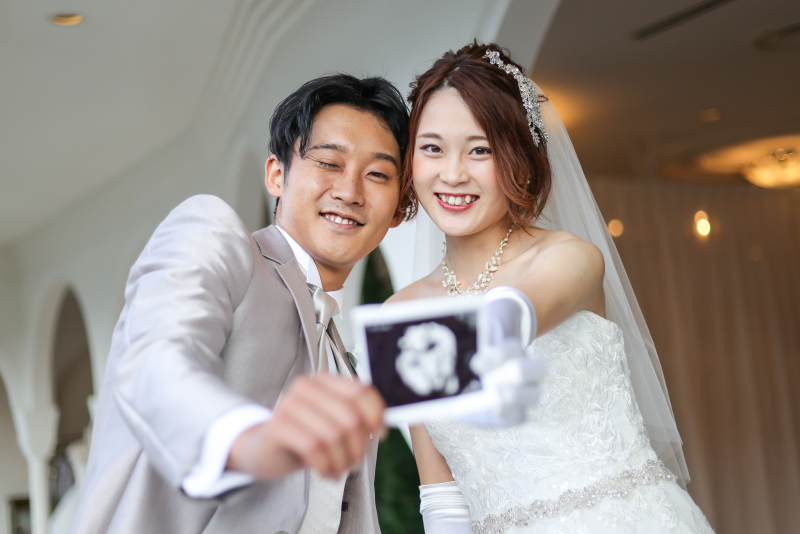 マタニティフォトもドレス豊富に♡