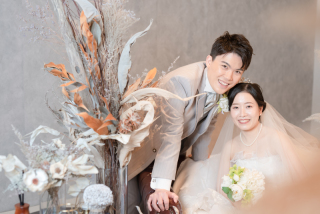 クールな背景で大人なウェディングフォト☆