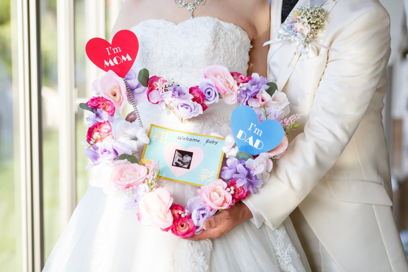 赤ちゃんと一緒♡フォトウェディング