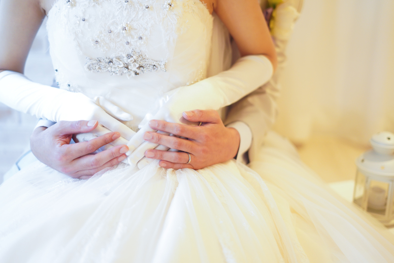 マタニティフォトもドレス豊富♡