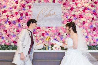 ビールで乾杯♫