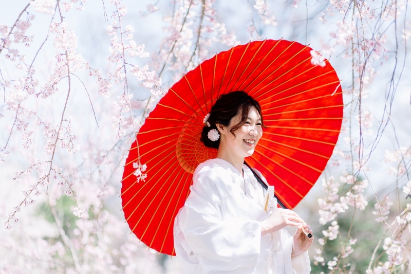 22桜フォトプラン予約受付中 公開日 22年3月19日 ブライダルサロンオリオン 長野県でフォトウェディング探すならphotorait