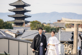 八坂の塔付近での前撮りレポ|12月