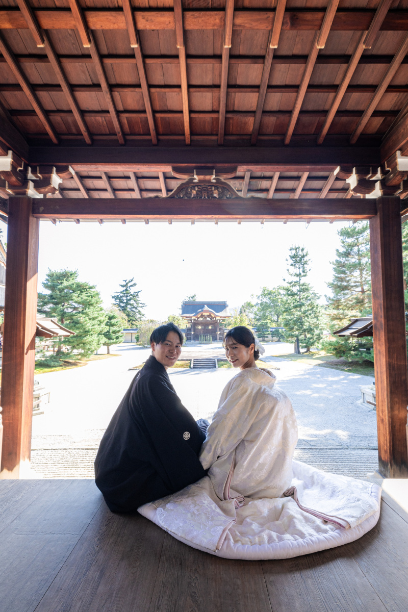11月の撮影レポ|大覚寺で白無垢前撮り♪