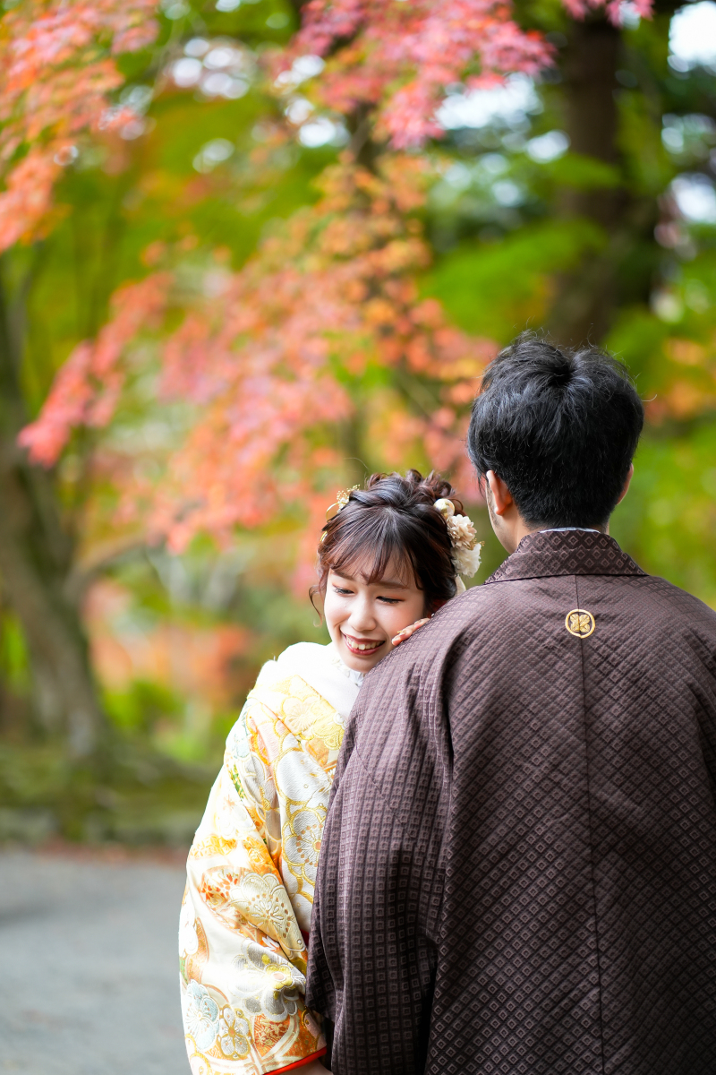 11月下旬の前撮りフォト|紅葉シーズン
