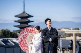 ２月の撮影風景【八坂の塔付近にて】