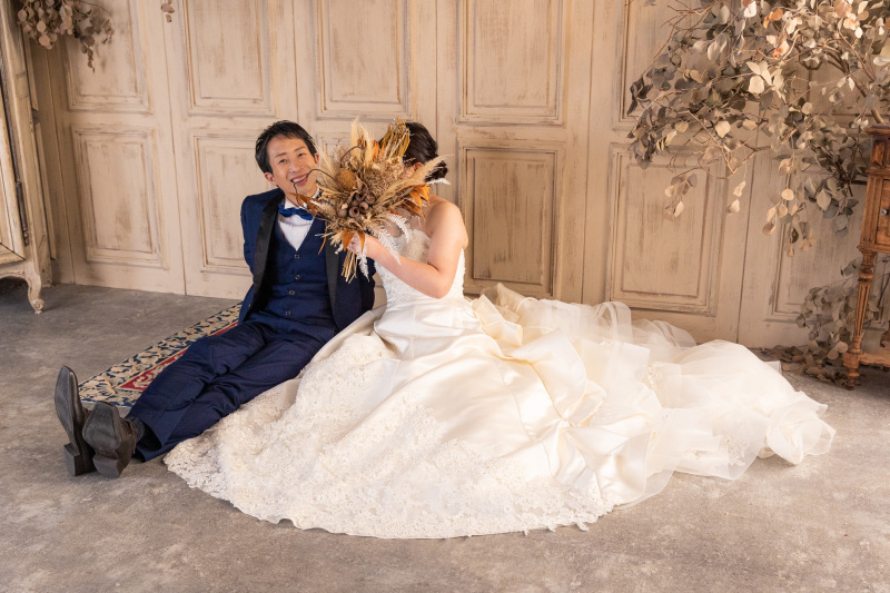 洋装ドレスでのスタジオ前撮り♪