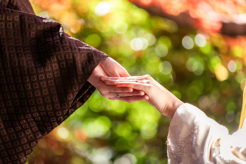 お洒落な雰囲気のお手元ショット