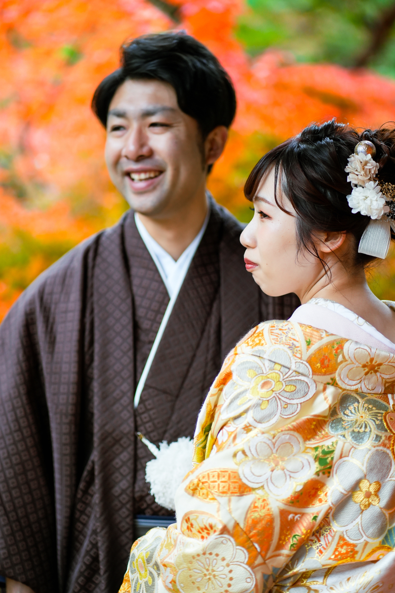 11月下旬の前撮りフォト|紅葉シーズン