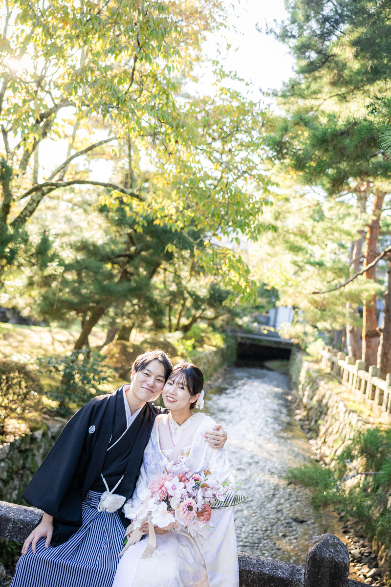 11月の撮影レポ|大覚寺で白無垢前撮り♪