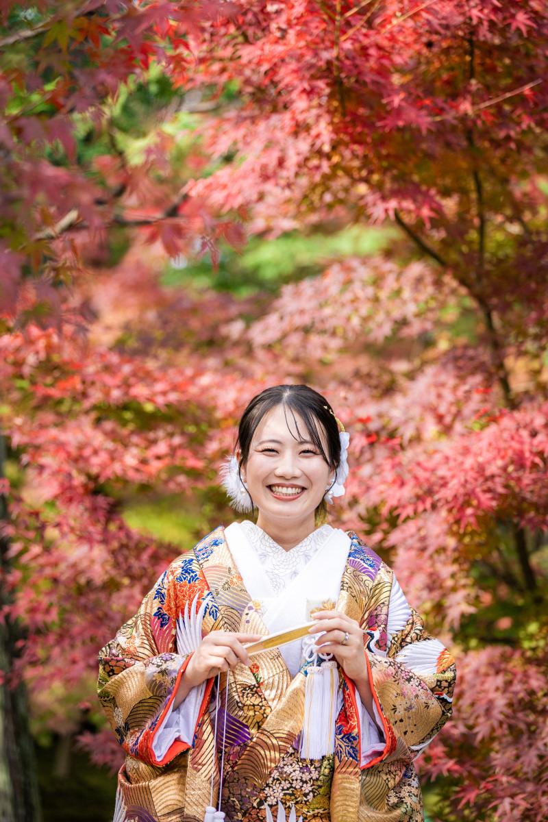 紅葉シーズンの前撮り｜11月