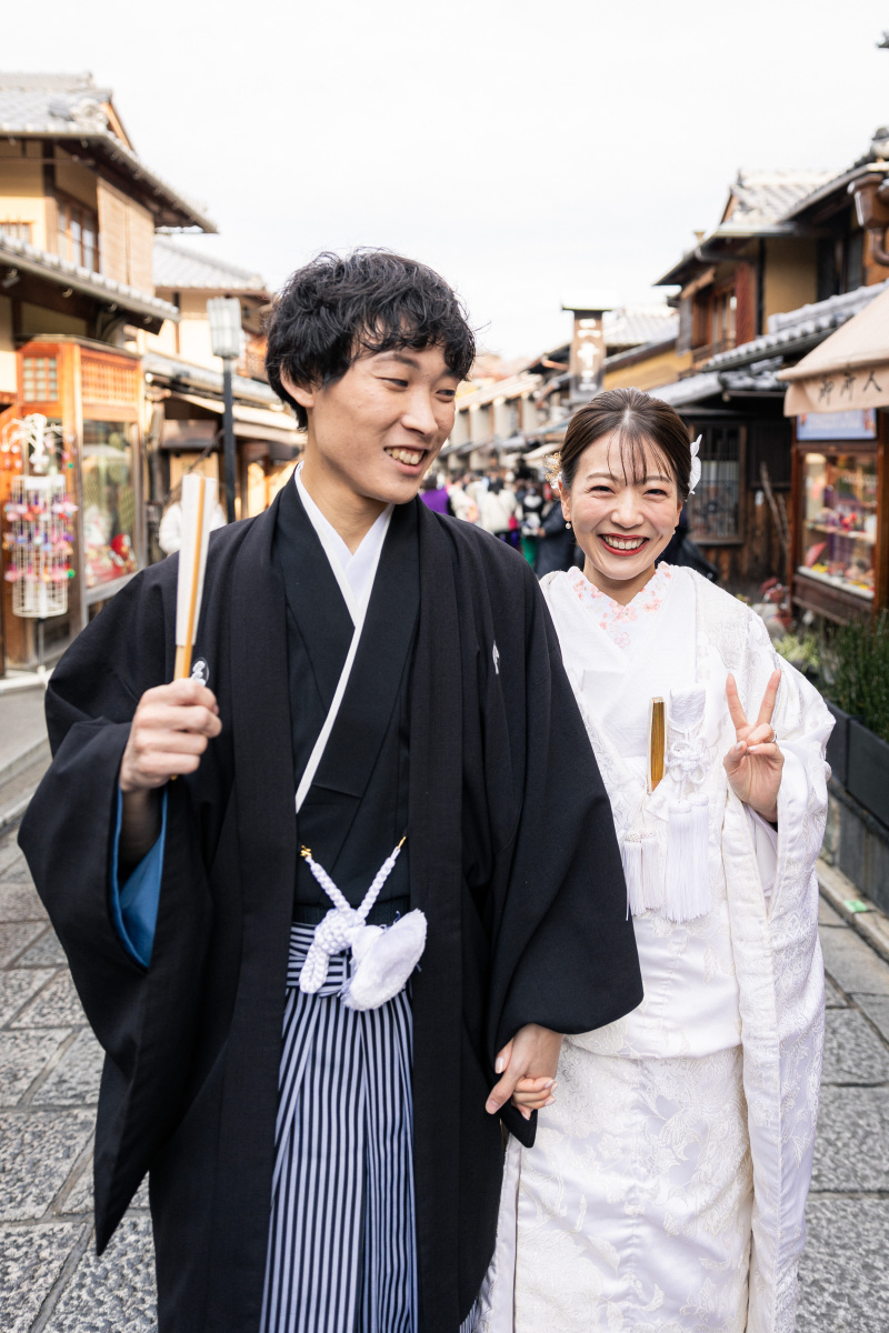 八坂の塔付近での前撮りレポ|12月