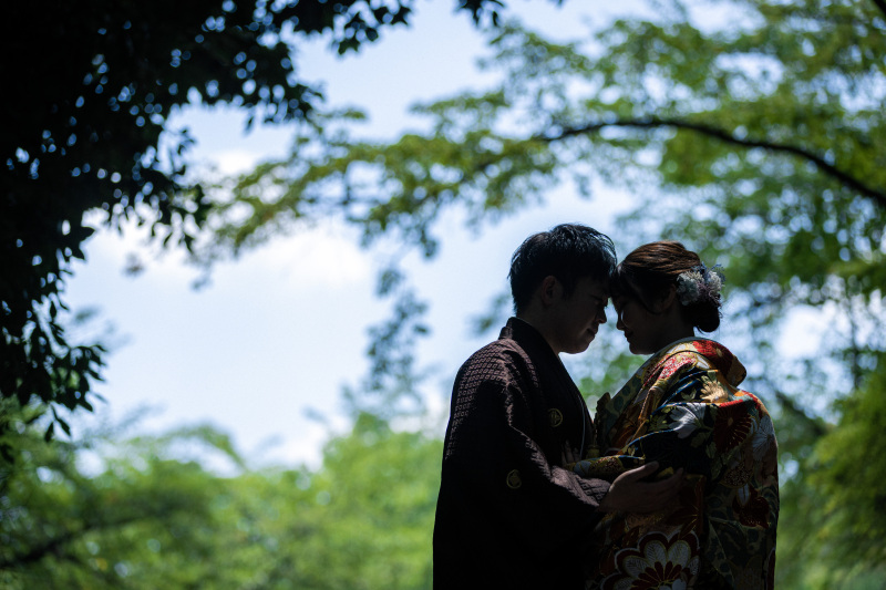 先輩花嫁様の新緑との前撮り