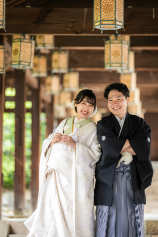 昨年4月下旬の前撮りレポ｜萬福寺で和装2点